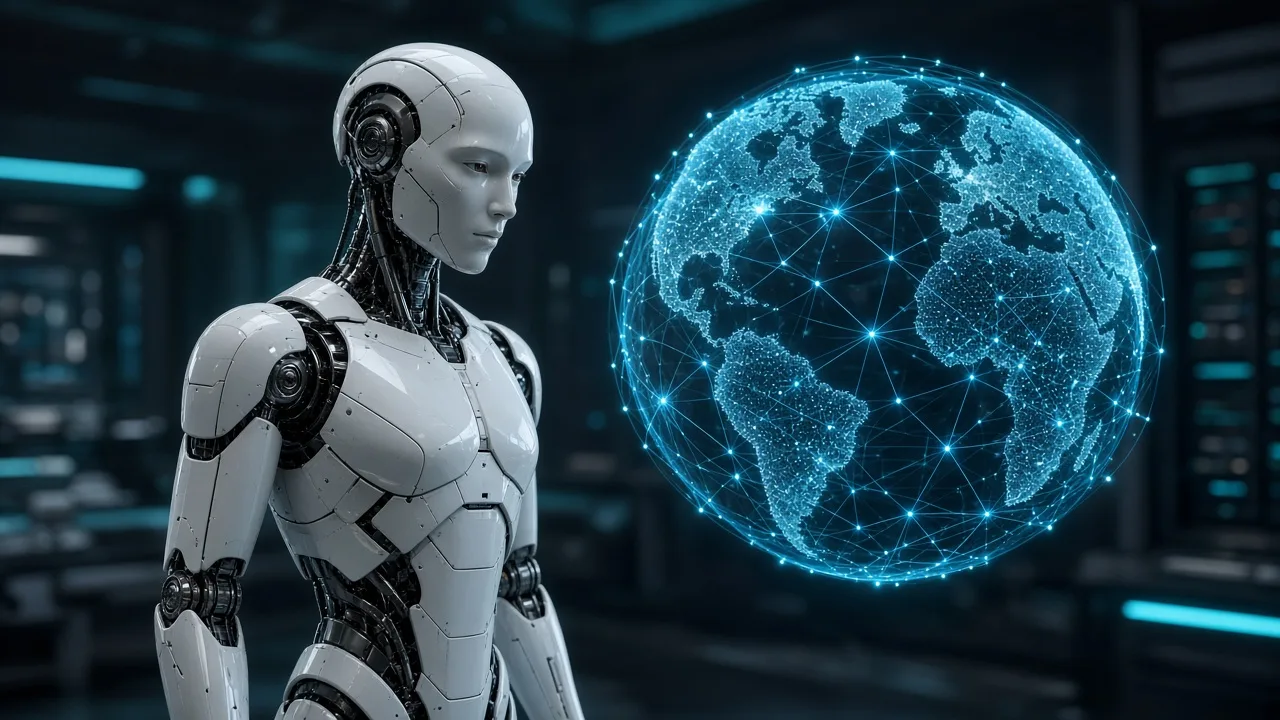 AI and digital marketing concept