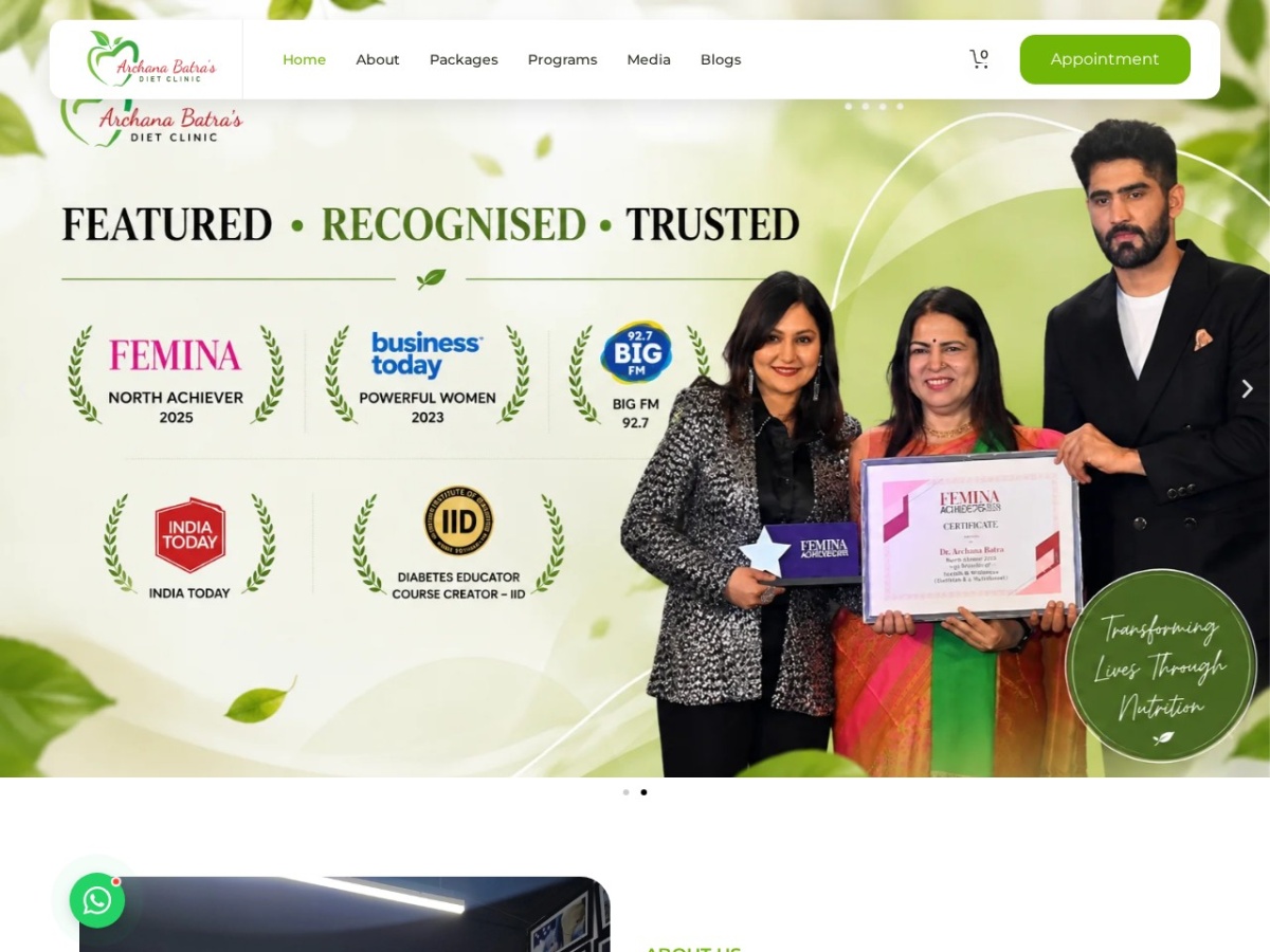DT Archana Batra website preview